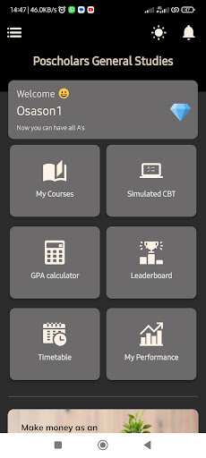 Poscholars General Studies App Screen 2