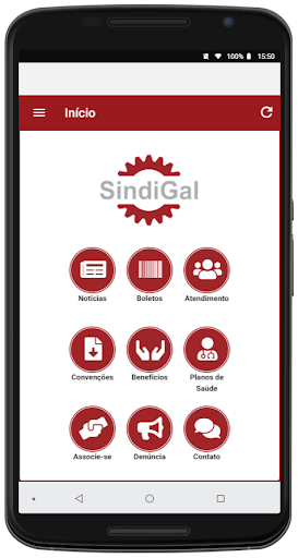 Android application SINDICATO GALÓPOLIS screenshort