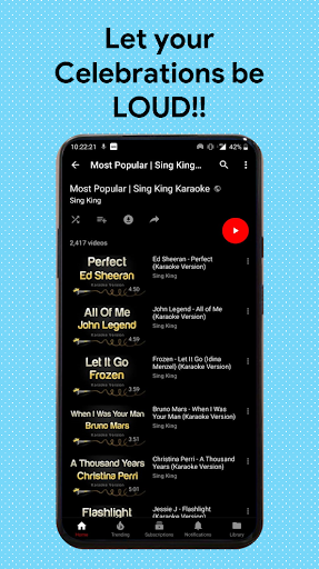 Mic Live Karaoke, Announcement Screen 3