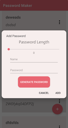 Basic Password Saver Screen 3