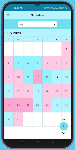 Parent Time Calendar Screen 3