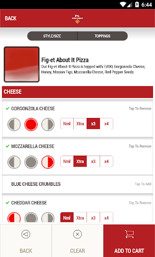 Screenshot of Pi-Squared Pizza