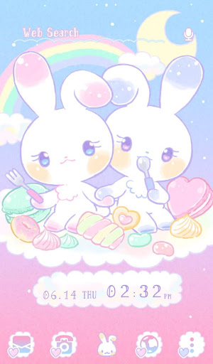 かわいい 壁紙アイコン ゆめかわ うさぎ 無料 By Home By Ateam Google Play 日本 Searchman アプリマーケットデータ