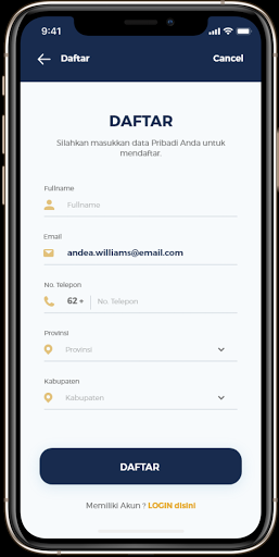 Database Produk Wisata Screen 2