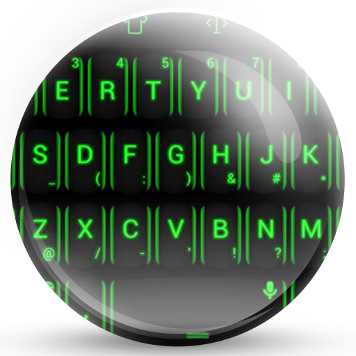 Keyboard Theme Neon Green 250 Icon
