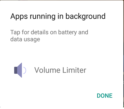 Volume Limiter Screen 2