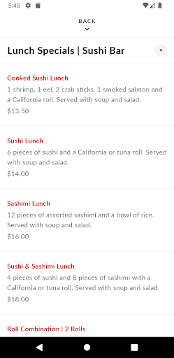 Sakura Japanese Restaurant Screen 3