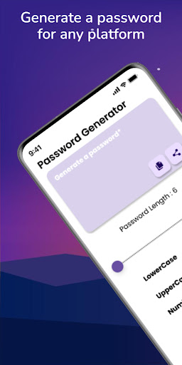Android application Password Generator screenshort