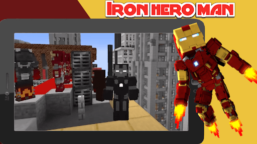 Iron Hero Man Mod For MCPE 3