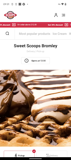 Android application Sweet Scoops screenshort