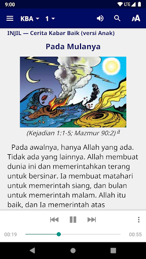 Android application CIA - Cerita INJIL Audio screenshort