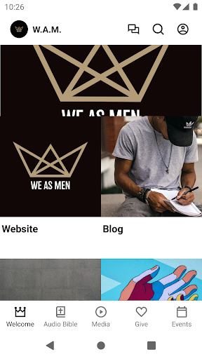 Android application we as men screenshort