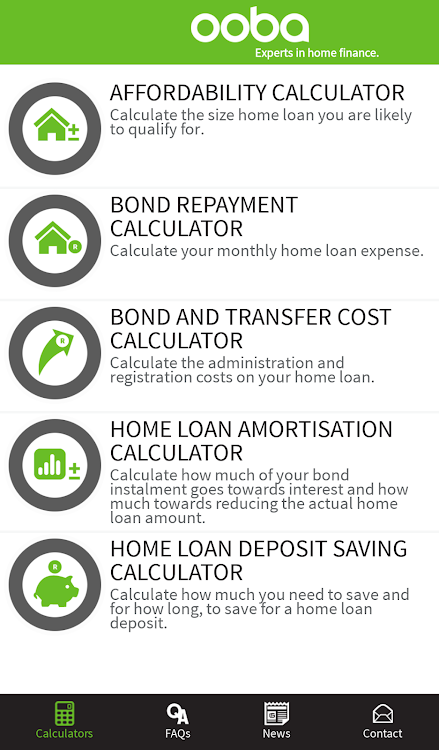 ooba Home Loans Calculators - 1.8.0 - (Android)
