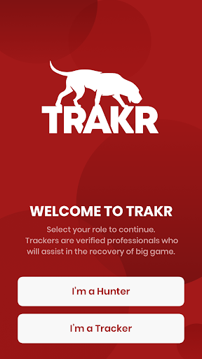 Android application TRAKR screenshort