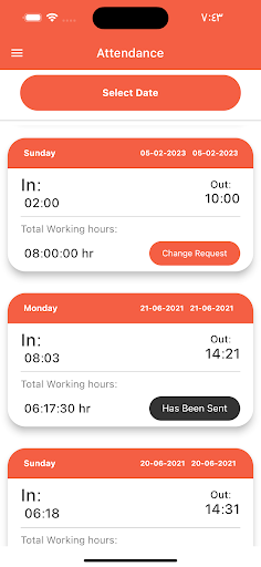 HRM System Screen 3