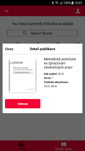 eKnihovna JU Screen 2