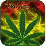 Weed Rasta Neon Colors icon