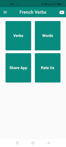 Android application French Verbs screenshort