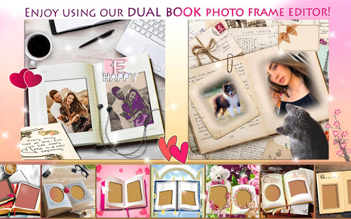 Book Dual Photo Frame ? Two Picture Collage