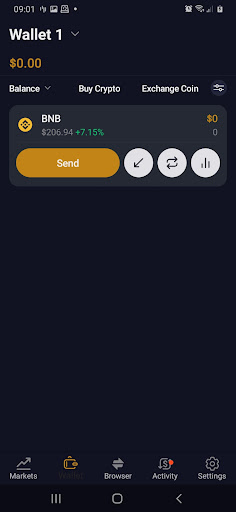 GOLDCONIO WALLET Screen 3