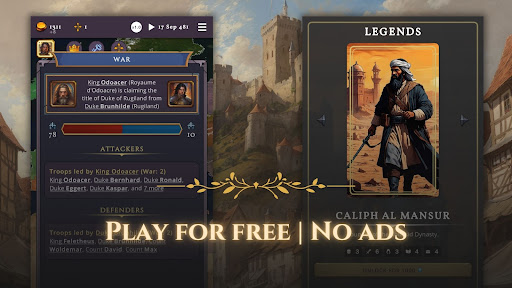 Clovis Medieval Grand Strategy Mod APK screenshot 6 - Android mod game interface