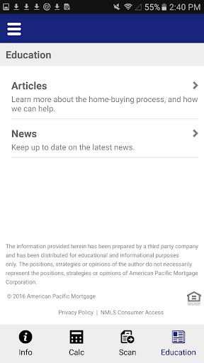 Screenshot of Global State Mortgage