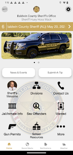 Android application Baldwin County Sheriff screenshort