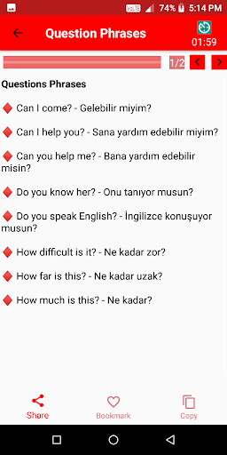 Learn Turkish Language in 221 Screen 3