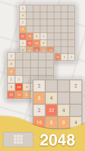 2048 Board Puzzle Game