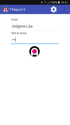 Android application T-REPORT Sous-traitant screenshort