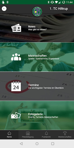 Android application 1. TC Hiltrup screenshort