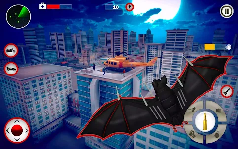 Flying Bat Superhero Man