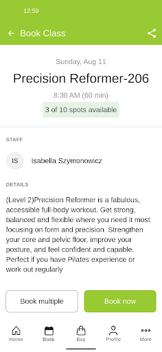 Retrofit Pilates Screen 3