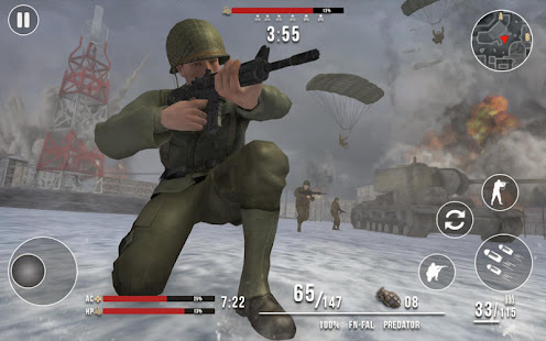 Pahlawan Musim Dingin Perang Dunia 2 - Game Menembak Gratis