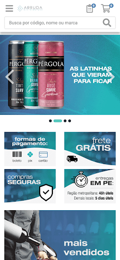 Android application Arruda Distribuição screenshort