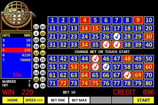 Android application Keno Classic screenshort
