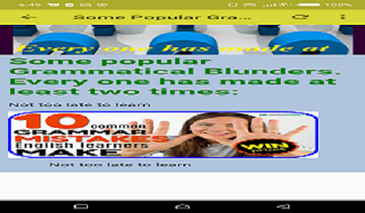 Popular Grammatical Blunders