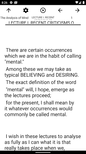 Book, The Analysis of Mind Screen 2