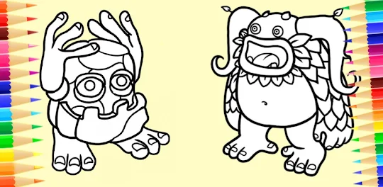Coloriage Mammott Monsters