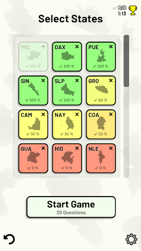 States of Mexico Quiz Screen 3