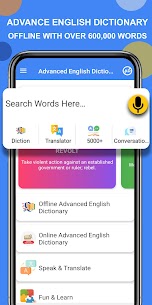 Dictionnaire anglais avancé MOD APK (Pro débloqué) 1