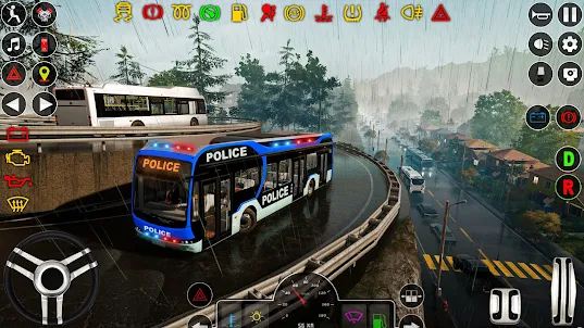 警察模擬警察巴士遊戲 3d-警車遊戲 2023