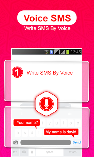 Voice Msg ,write sms by Voice Screen 2