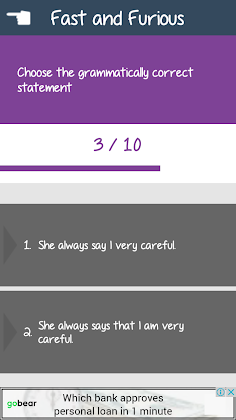 Quiz Express - English Grammar - Screenshot 2