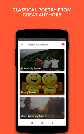 Screenshot of All Poems : Poetry Collections