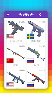 How to draw pixel weapons. Step by step lessons 1.2.5 APK screenshots 3