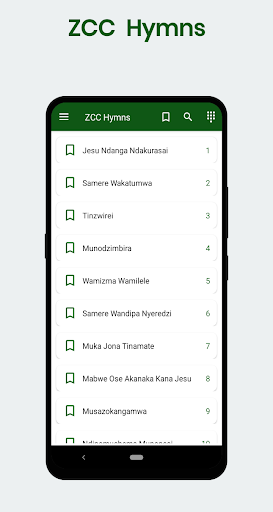 Android application ZCC Hymns screenshort