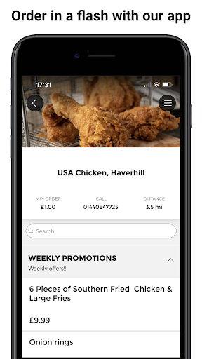 Android application USA Chicken, Haverhill App screenshort