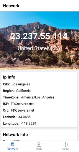 Android application IP123 screenshort