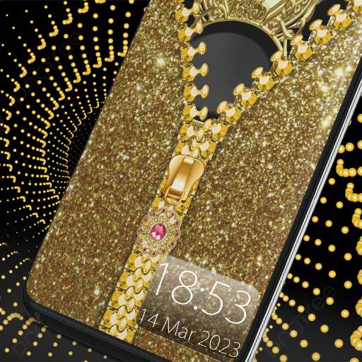 Gold Zipper Lock Screen Download on Windows